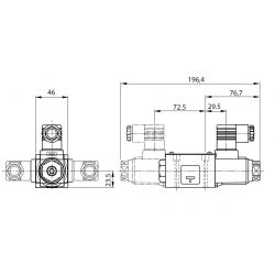 4/3-Wegeventile Serie DSG-01 Cetop 03 - NG6 Yuken Hydraulics