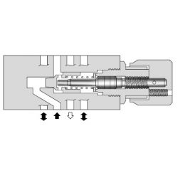 Rückschlag- und Drosselventil in Reihe Cetop 03 - NG6 Yuken Hydraulics