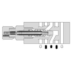 Rückschlag- und Drosselventil in Reihe Cetop 05 - NG10 Yuken Hydraulics