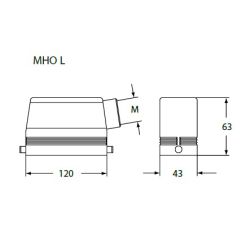 Tüllengehäuse aus Aluminium-Druckguss MHO 24 L25/L32 ILME
