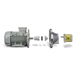 Aluminium Pumpenträger und Aluminium Klauenkupplungen LS140 - LSE 407 Hydraulic Master
