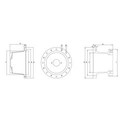 Aluminium Pumpenträger und Stahl Klauenkupplungen PT/RV Hydraulic Master