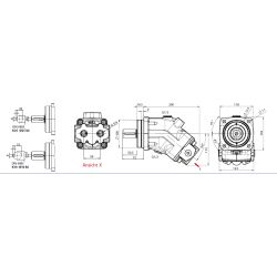 ISO Axialkolbenmotoren Welle zylindrisch / reversierbar OMFB