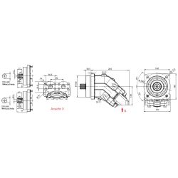 ISO Axialkolbenmotoren Welle zylindrisch / reversierbar W20 - W45 OMFB