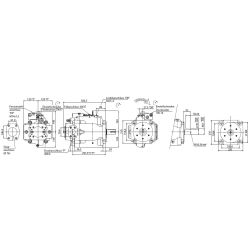 Axialkolben Verstellpumpen rechtsdrehend Druckregler mit Fernsteuerung A3HG-Serie offener Kreislauf Yuken Hydraulics