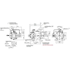 Axialkolben Verstellpumpen 100 / 145 / 180 ccm rechtsdrehend mit Leistungsregler A3HG-Serie Yuken Hydraulics